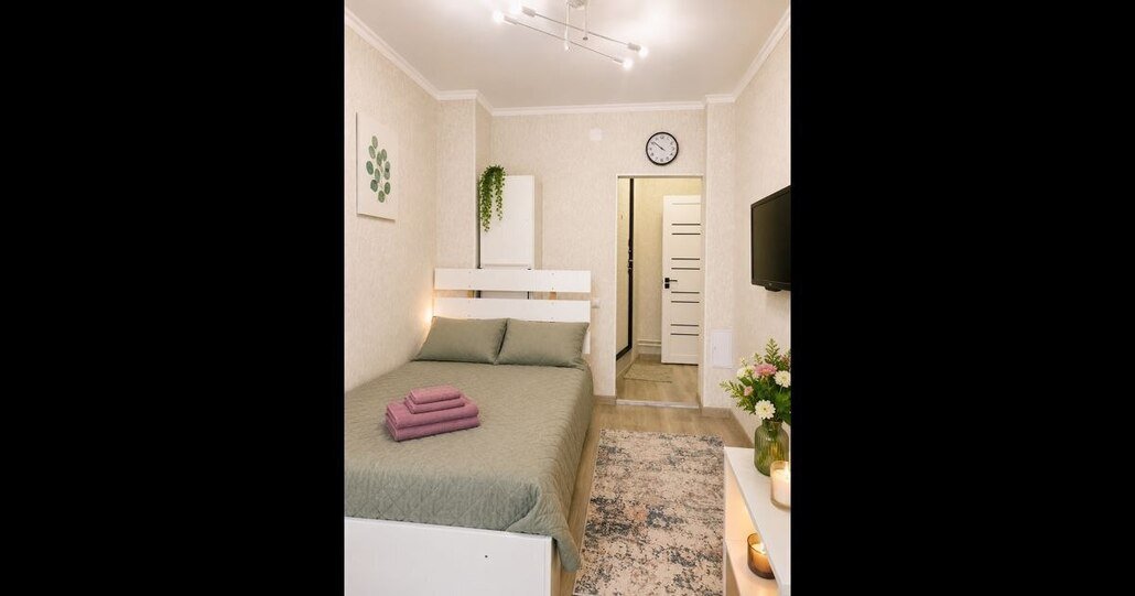 Интерьер: Студия на Абая–Саина, 20 м², до 2 гостей