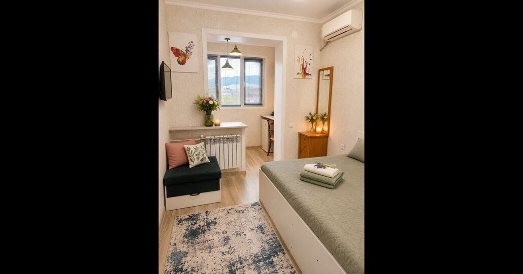 Студия на Абая–Саина, 20 м², до 2 гостей, фото 3